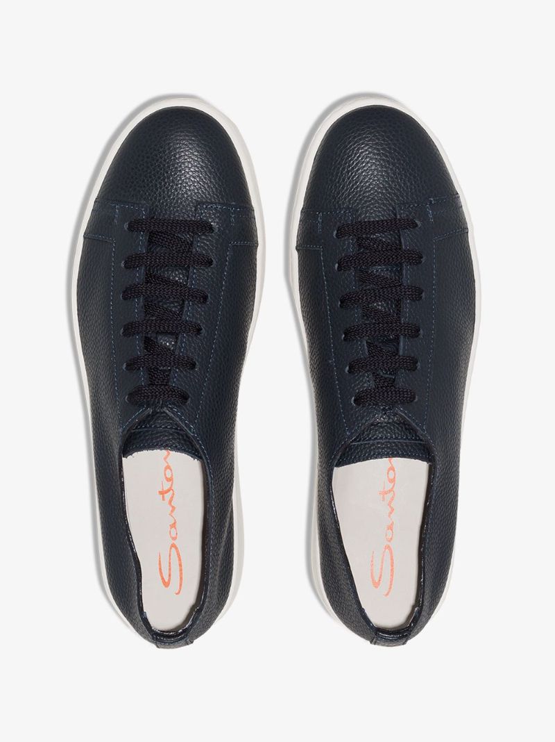 Black Patent Low-top Sneakers