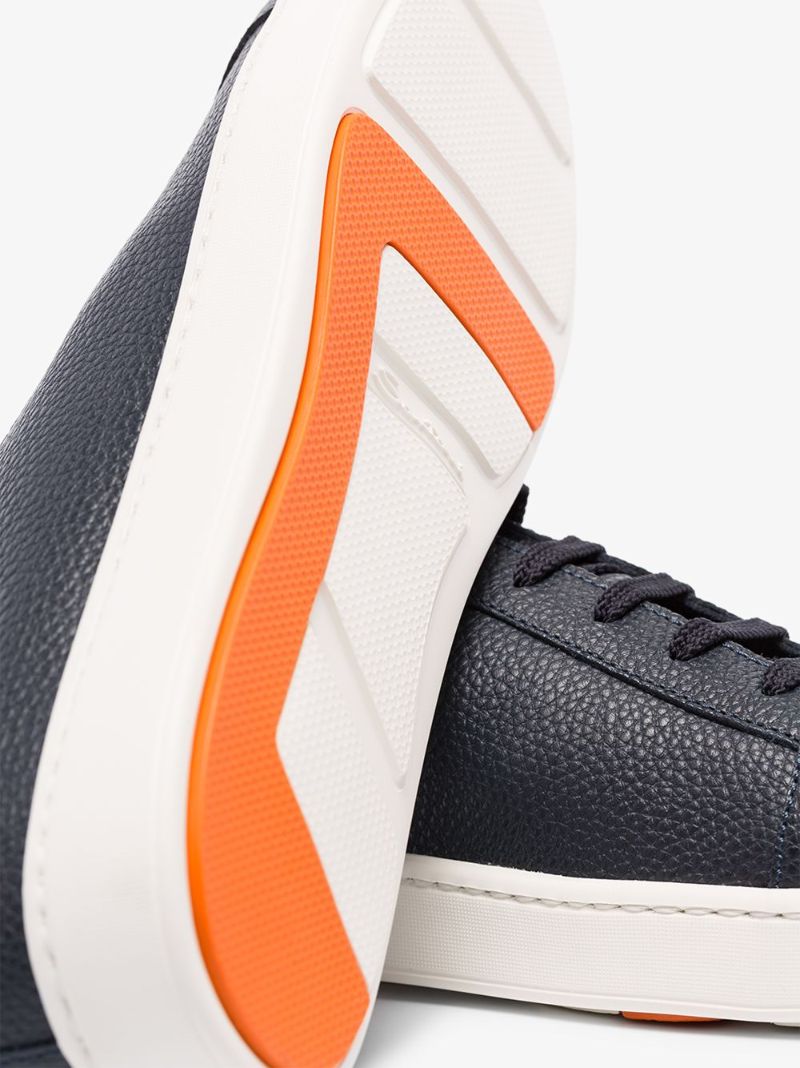 Black Patent Low-top Sneakers