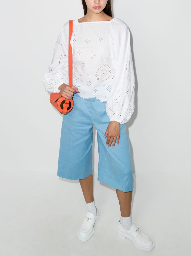Broderie Anglaise Cotton Blouse