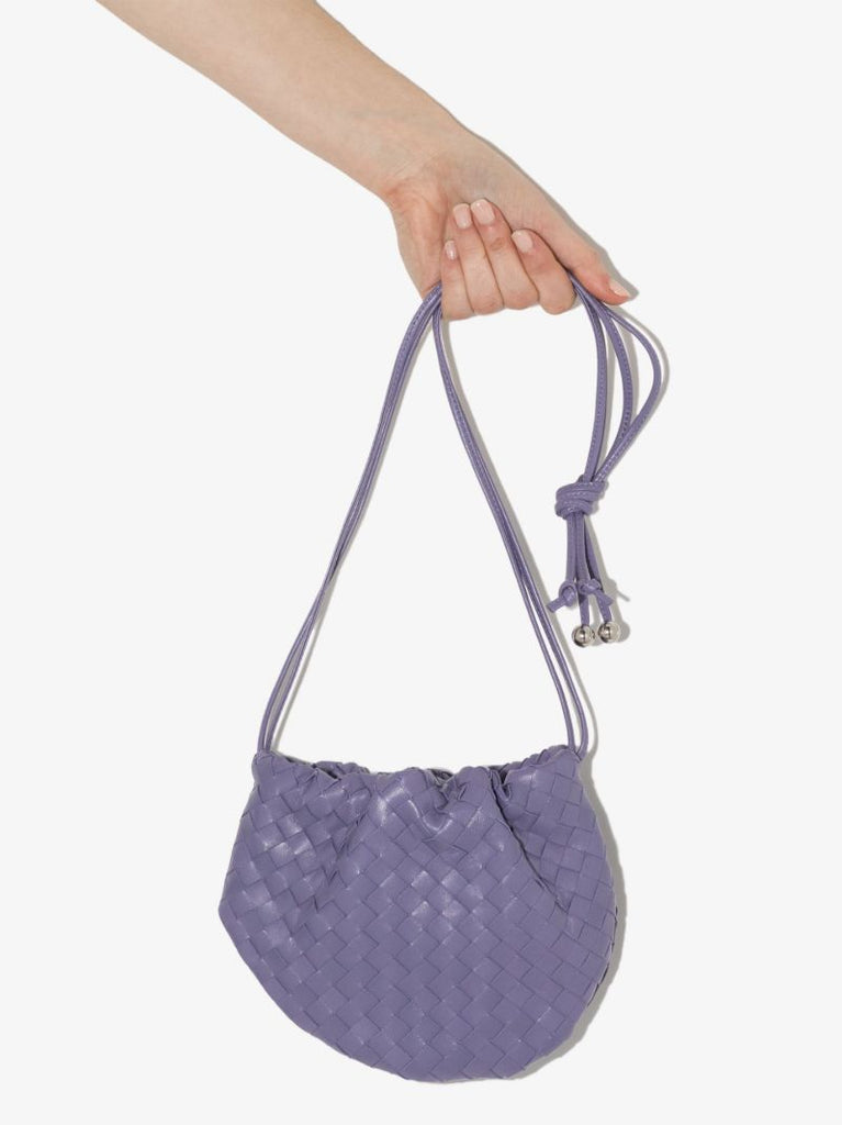 Purple the Mini Bulb Leather Shoulder Bag