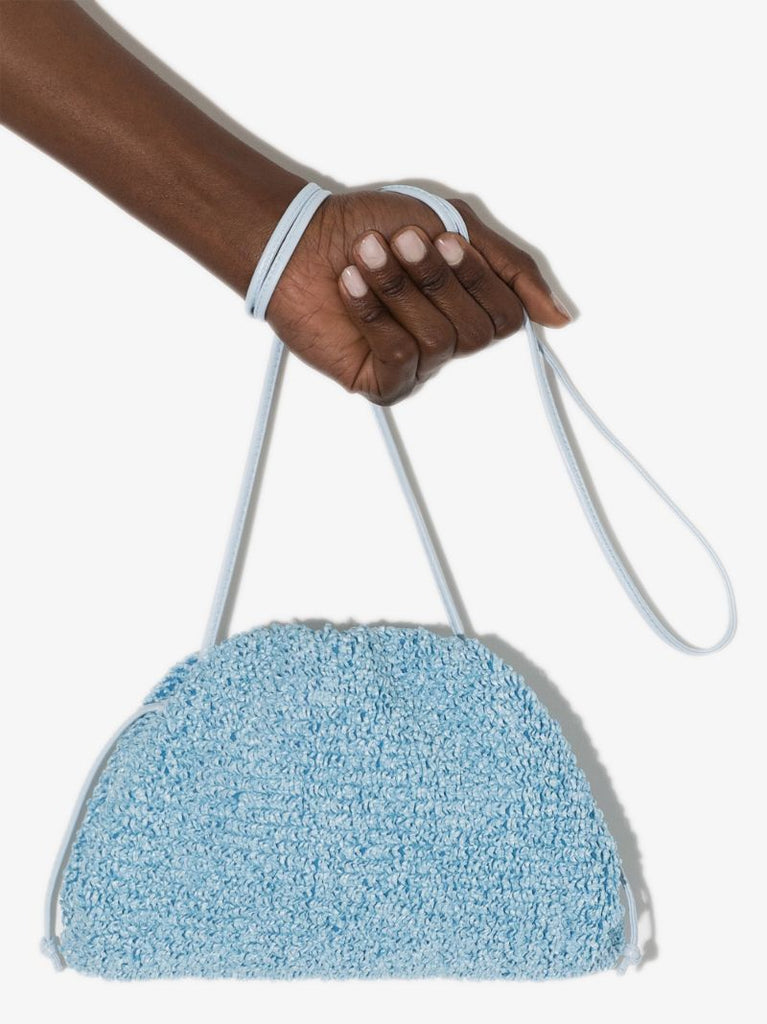 Blue the Mini Pouch Curly Clutch Bag