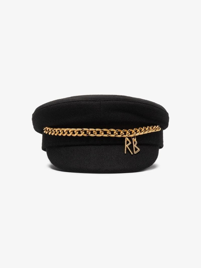 Black Chain Baker Boy Hat