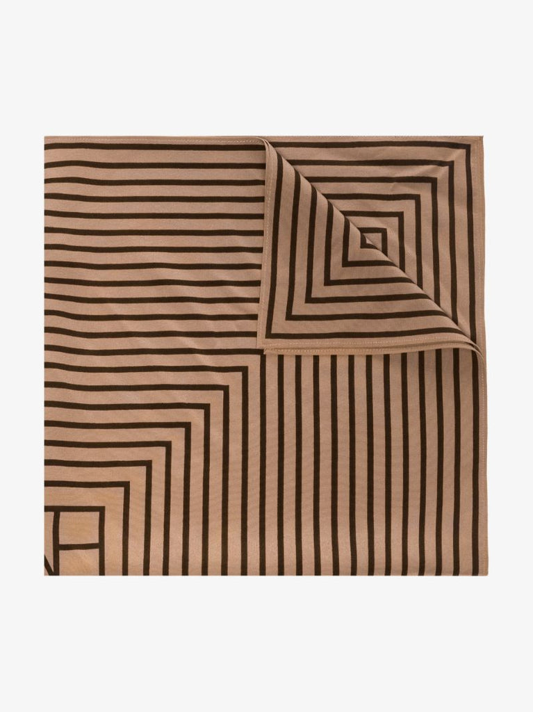 Neutral San Remo Printed Silk Scarf