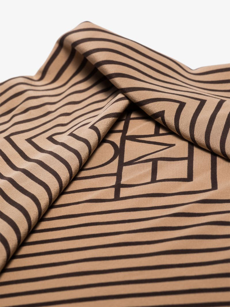 Neutral San Remo Printed Silk Scarf