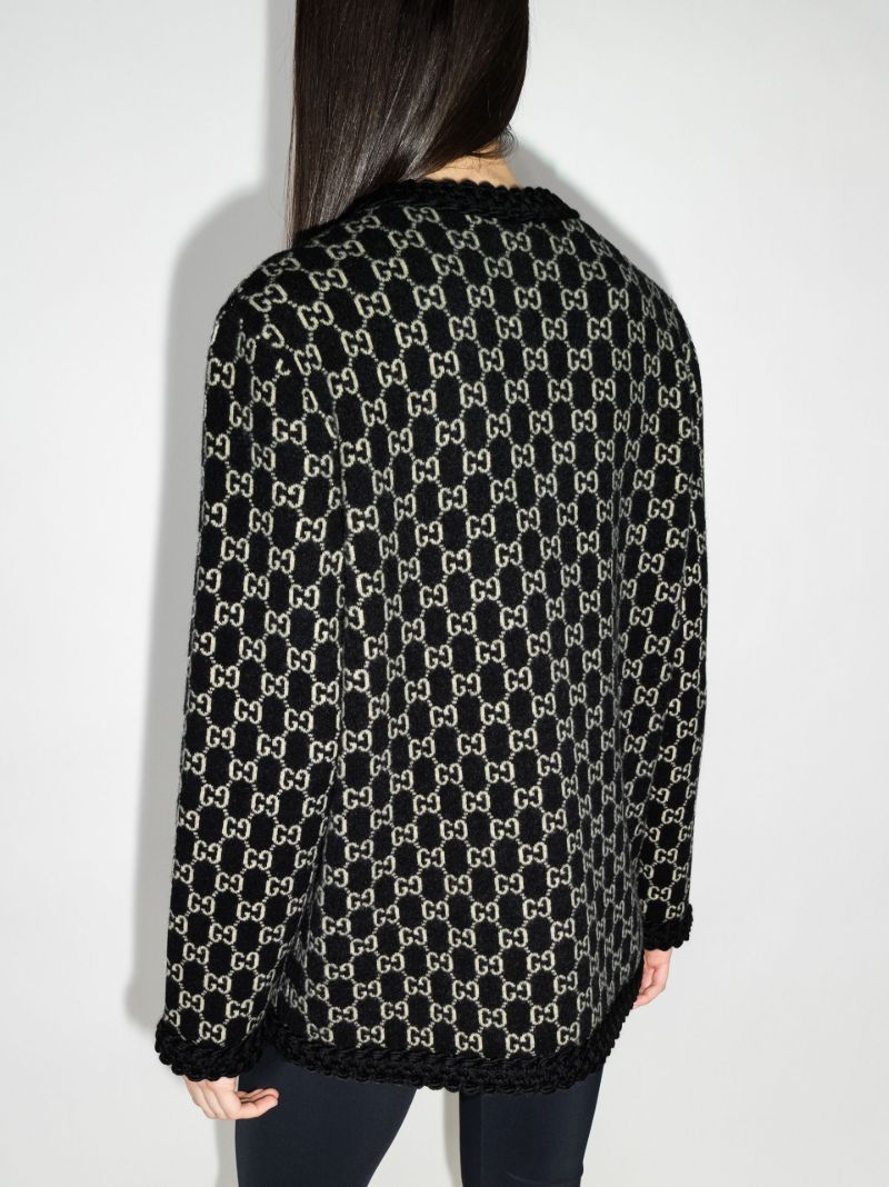 Monogram Wool Cardigan