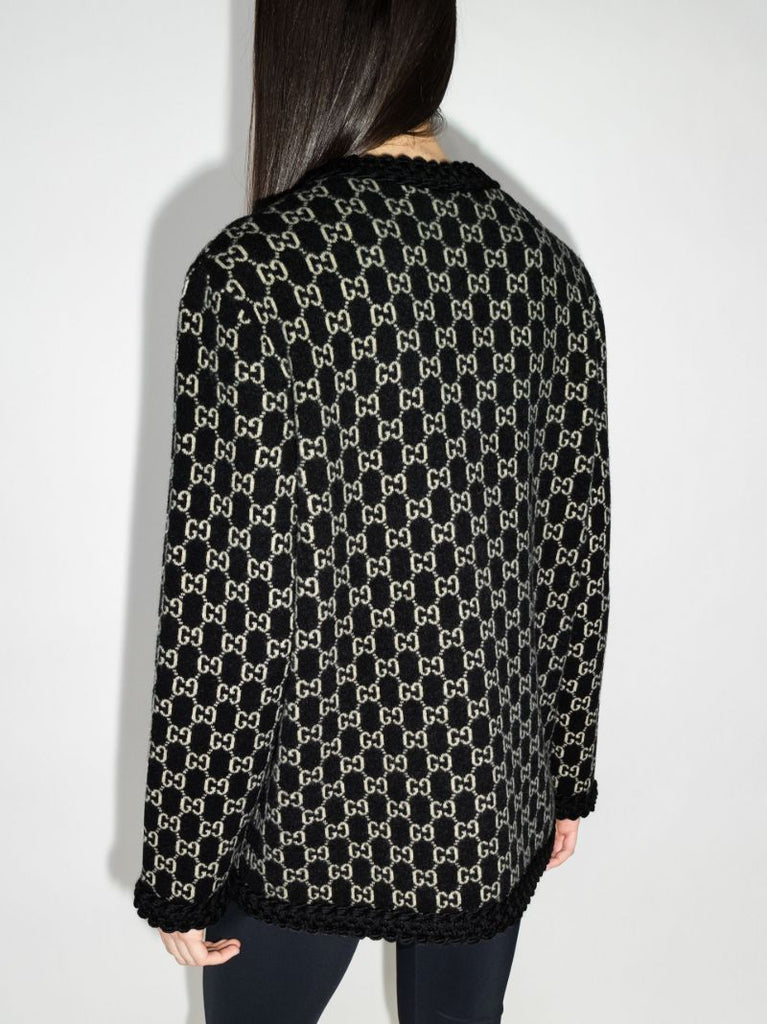 Monogram Wool Cardigan
