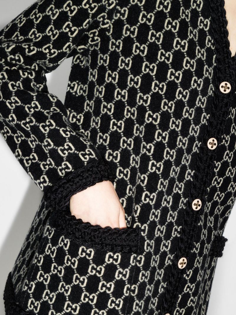 Monogram Wool Cardigan