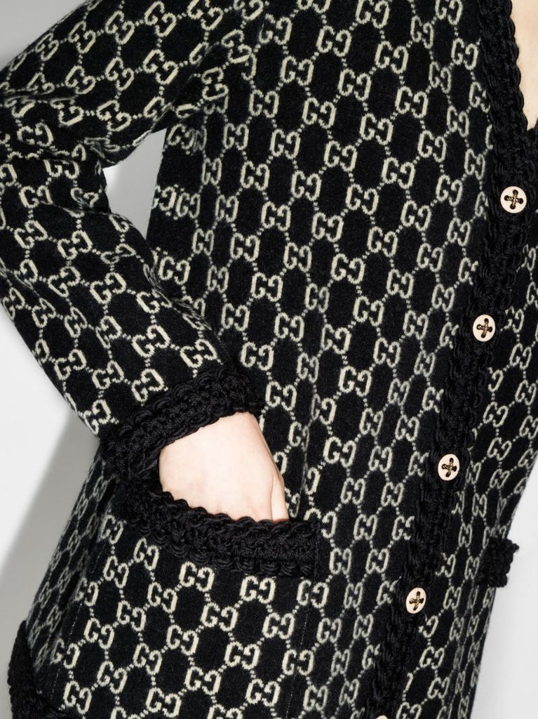 Monogram Wool Cardigan