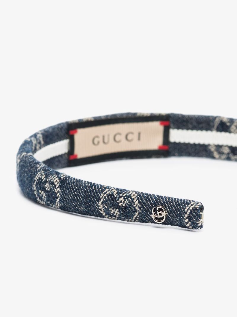 Gg Supreme Denim Hair Band