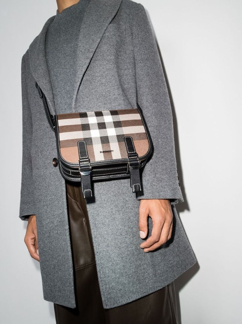 Brown Rider House Check Cross Body Bag