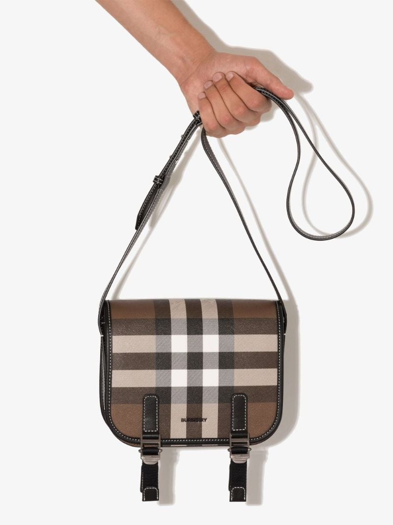 Brown Rider House Check Cross Body Bag