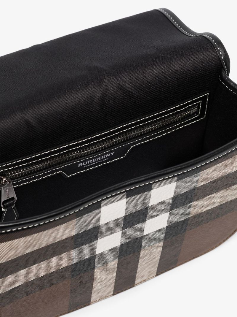 Brown Rider House Check Cross Body Bag
