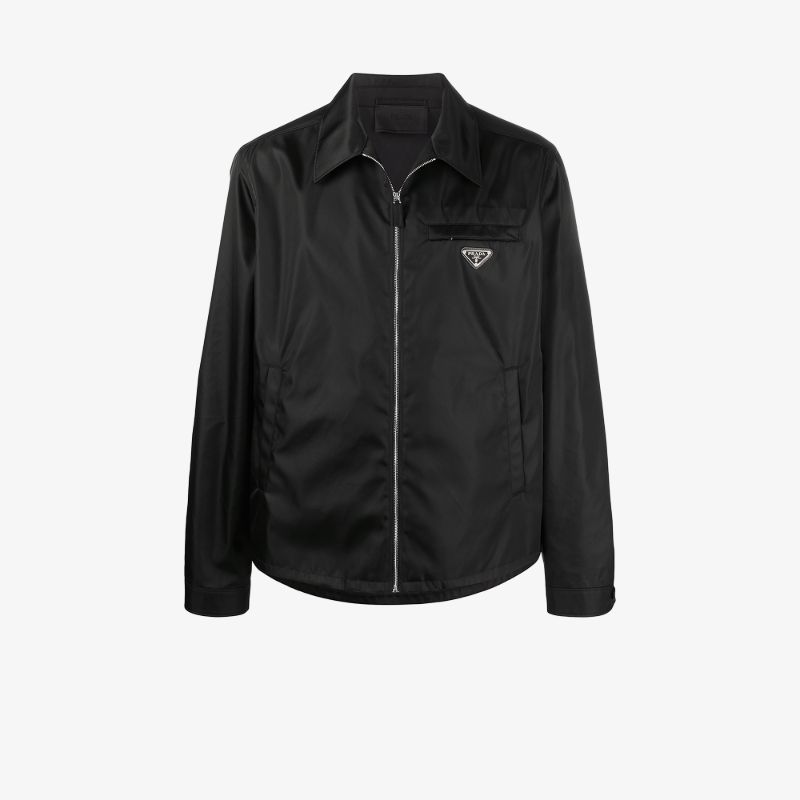 Re-nylon Logo Plaque Shirt