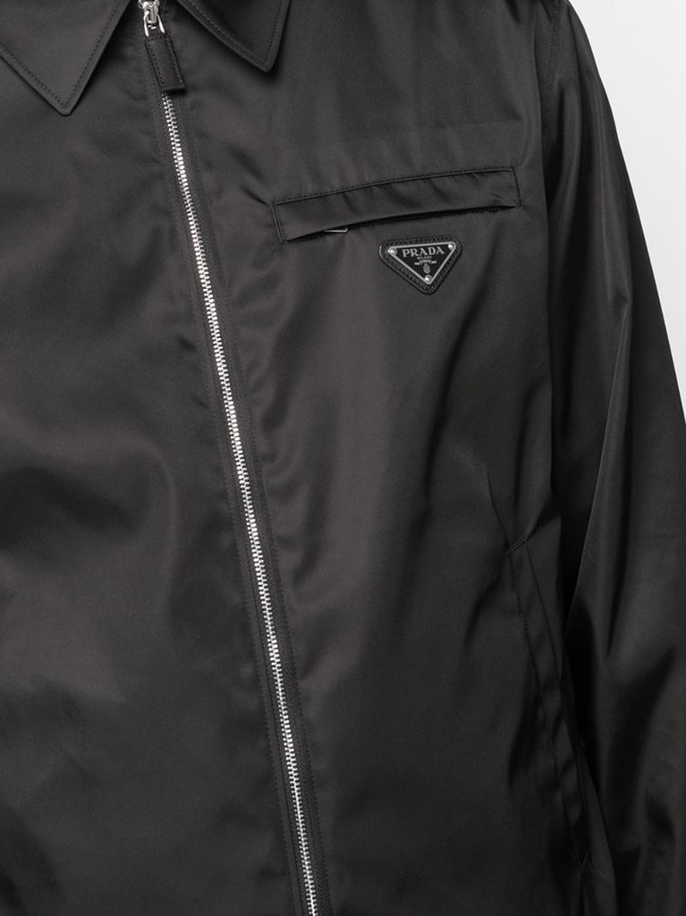 Black Triangle Logo Zip-up Jacket