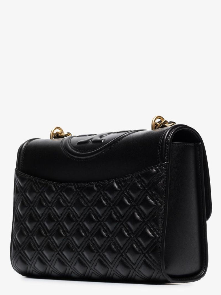 Black Fleming Leather Shoulder Bag