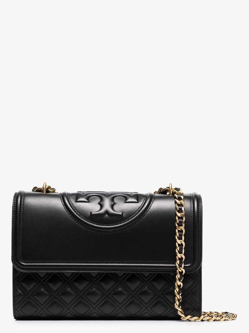 Black Fleming Leather Shoulder Bag