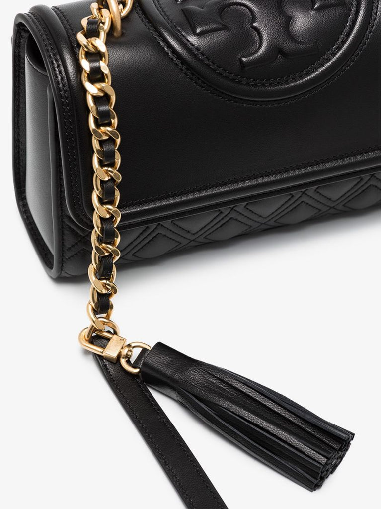 Black Fleming Small Leather Cross Body Bag