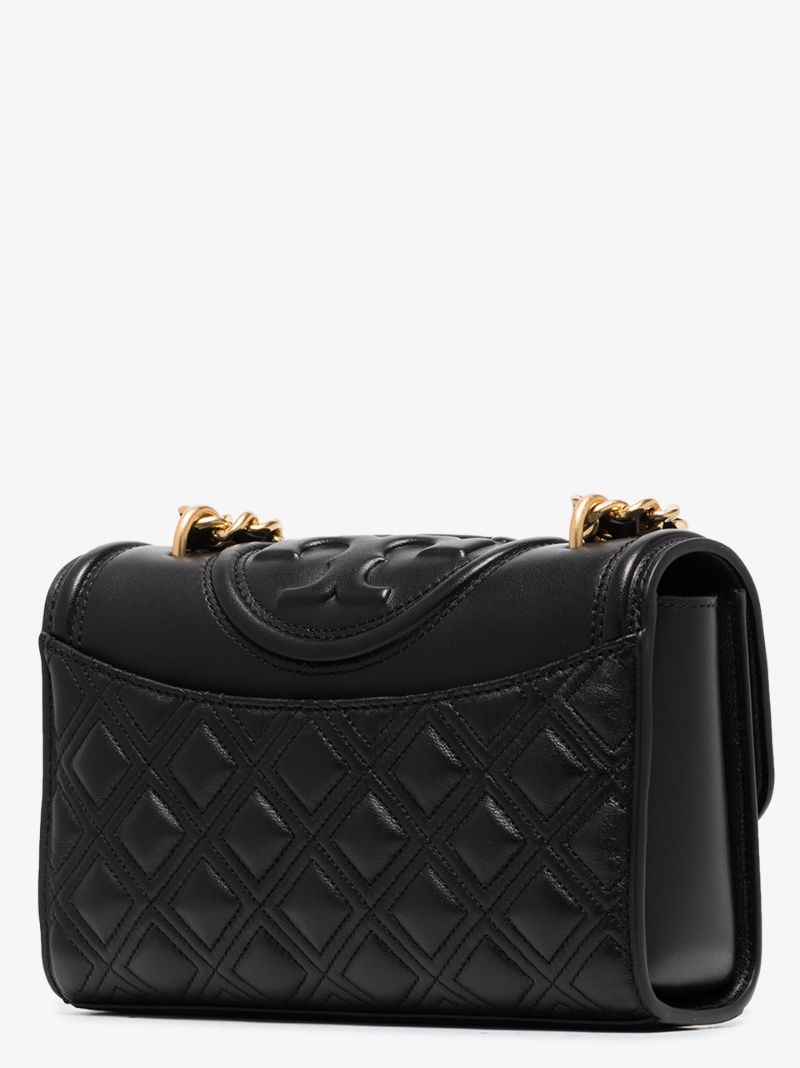 Black Fleming Small Leather Cross Body Bag