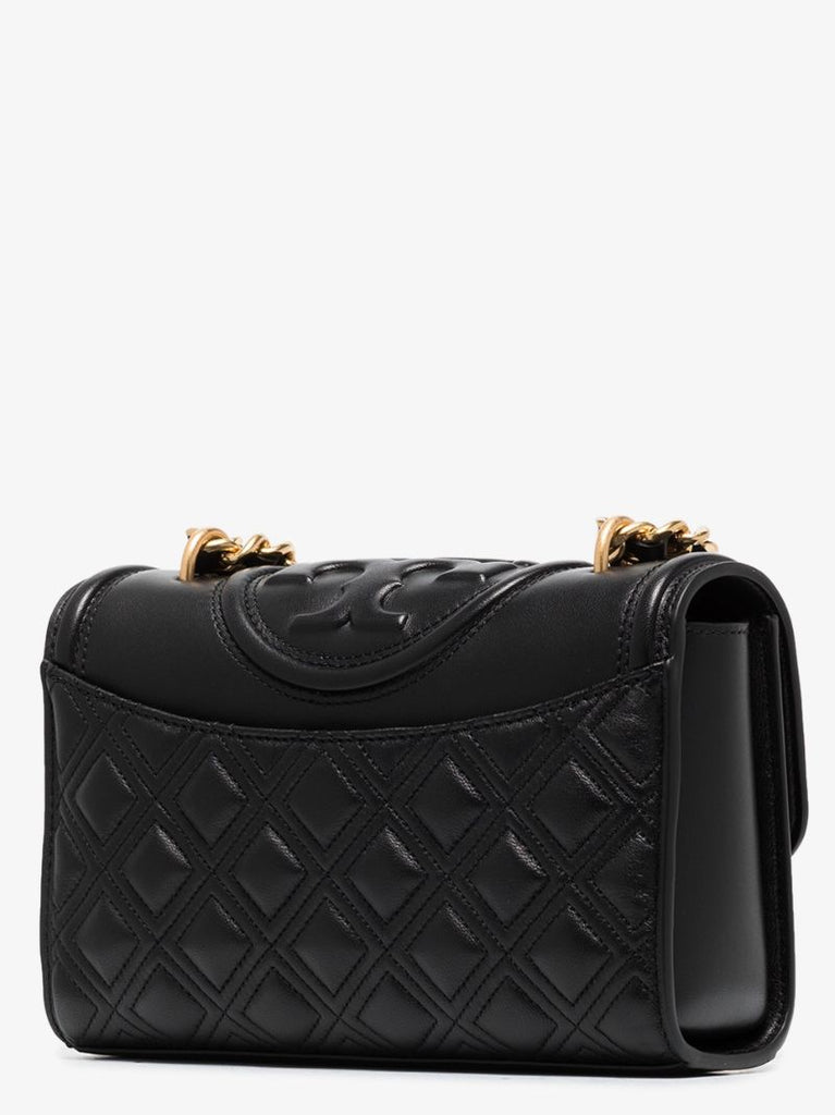 Black Fleming Small Leather Cross Body Bag