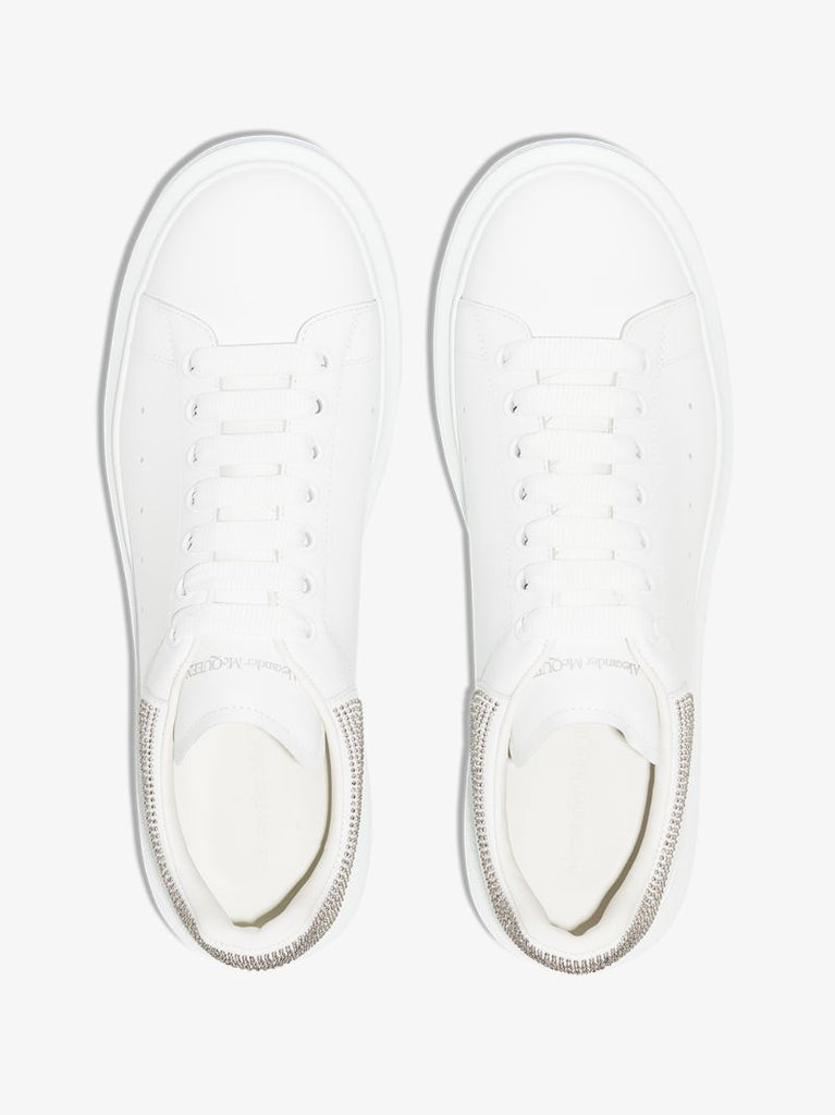 White Studded Oversized Sneakers