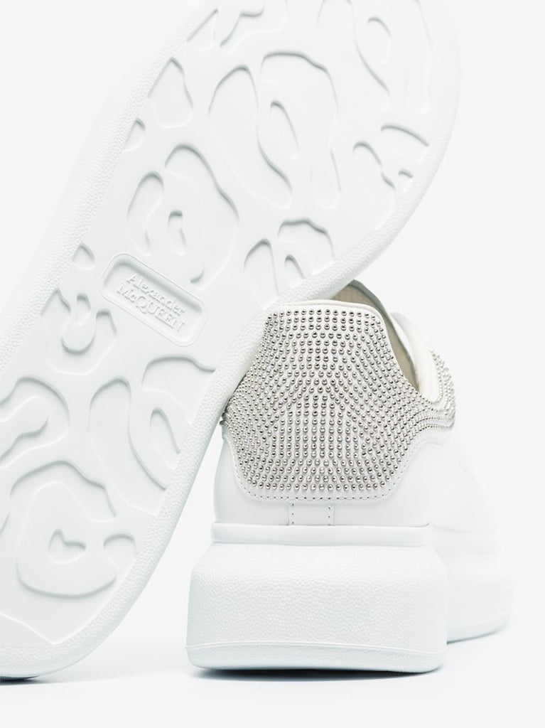 White Studded Oversized Sneakers
