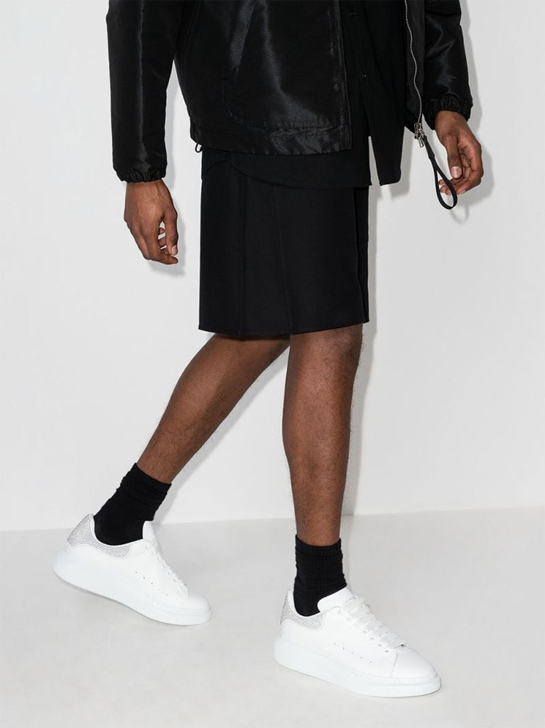 White Studded Oversized Sneakers