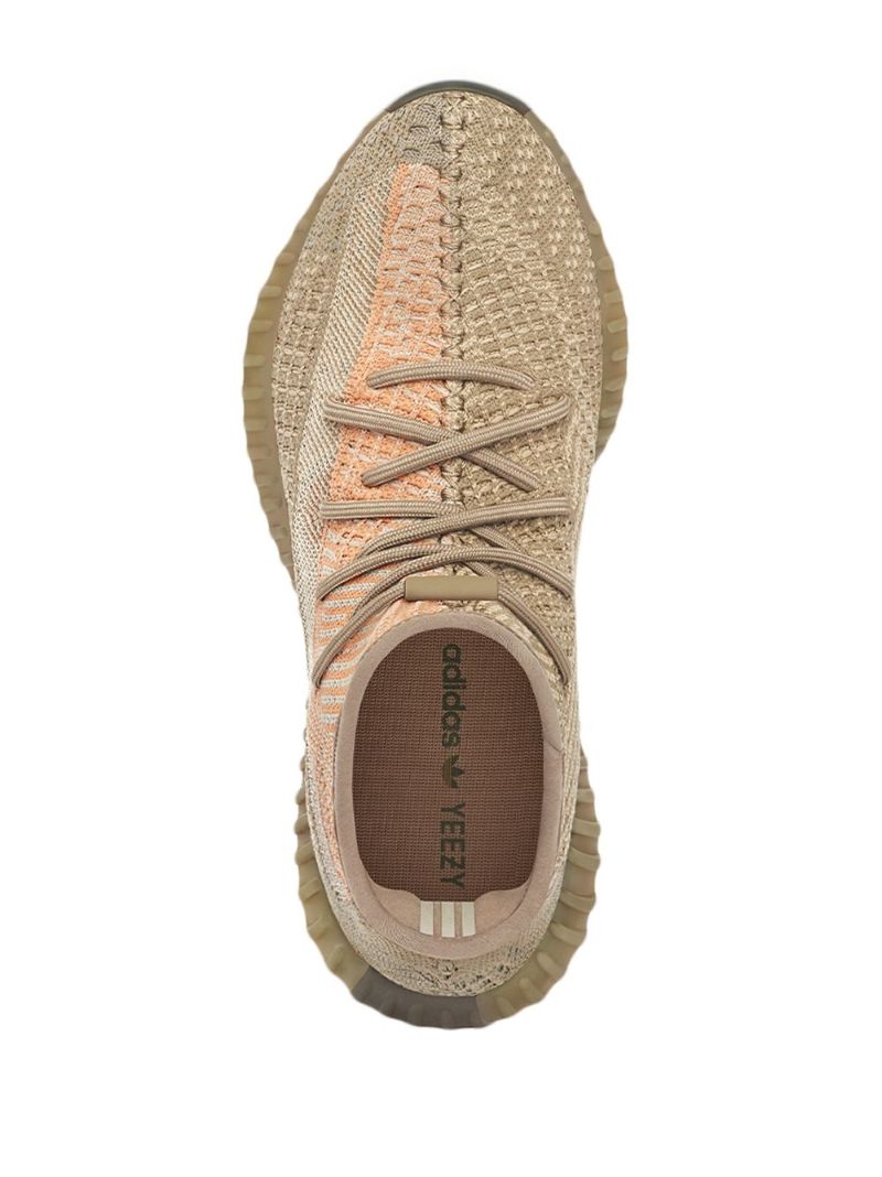 Pink and Neutral Boost 350 V2 Sand Taupe Sneakers