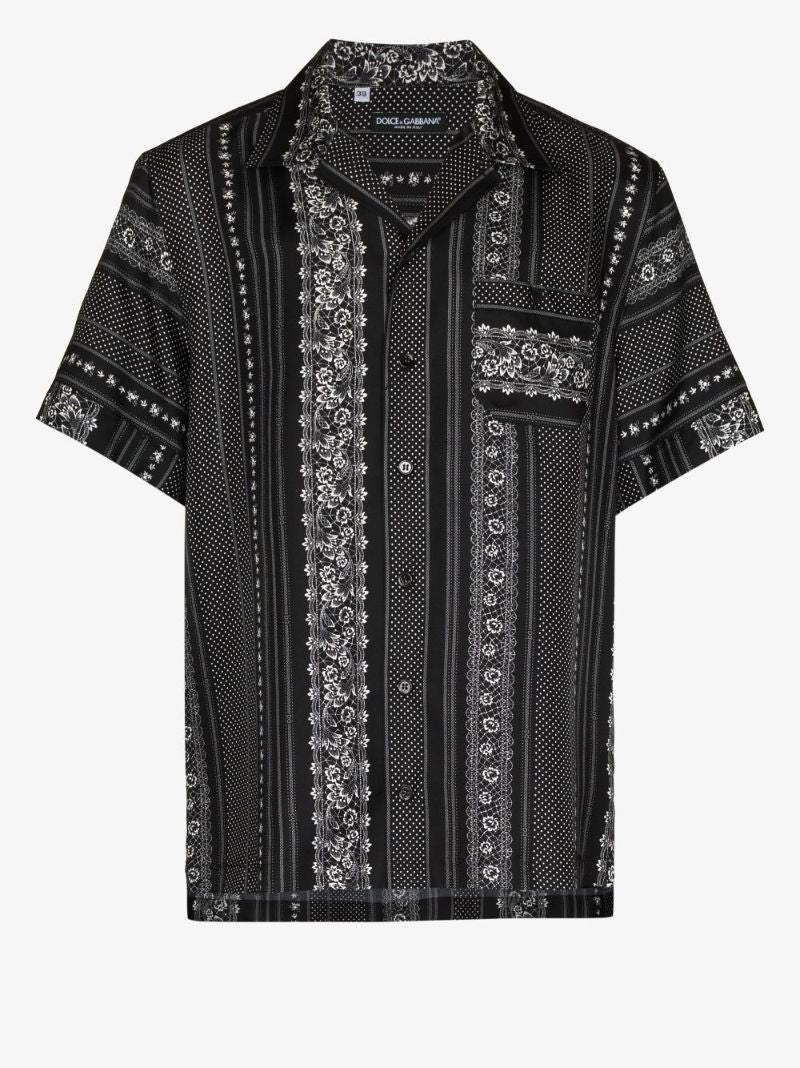 Floral Print Silk Shirt