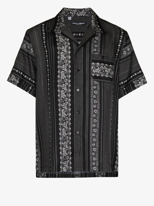 Floral Print Silk Shirt