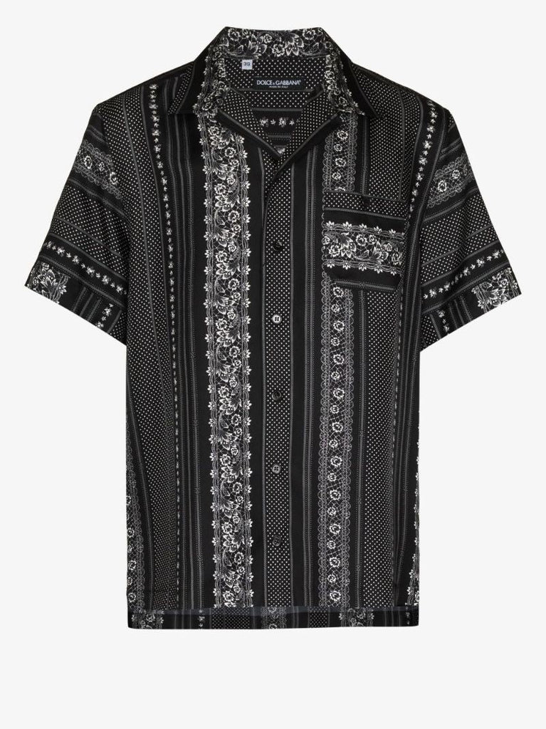 Floral Print Silk Shirt