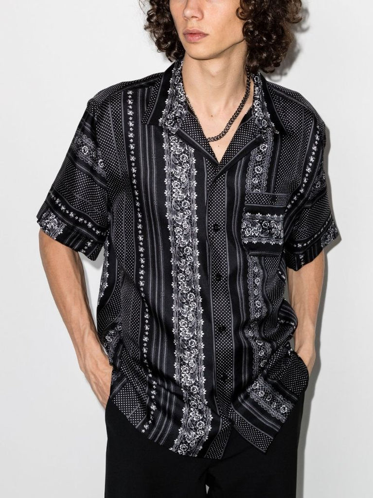 Floral Print Silk Shirt