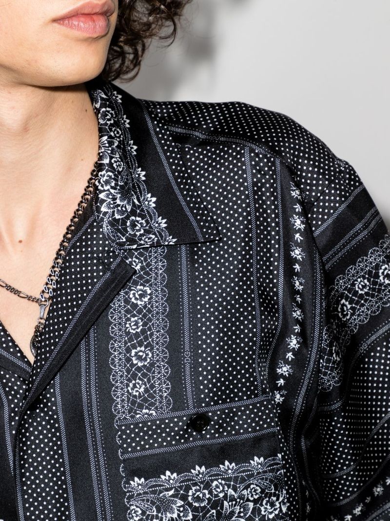 Floral Print Silk Shirt