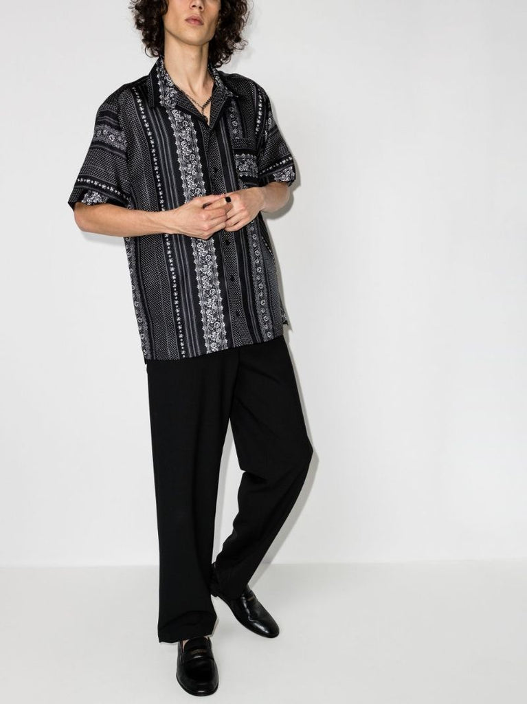 Floral Print Silk Shirt