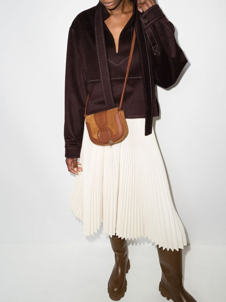 Brown Hana Mini Suede Cross Body Bag