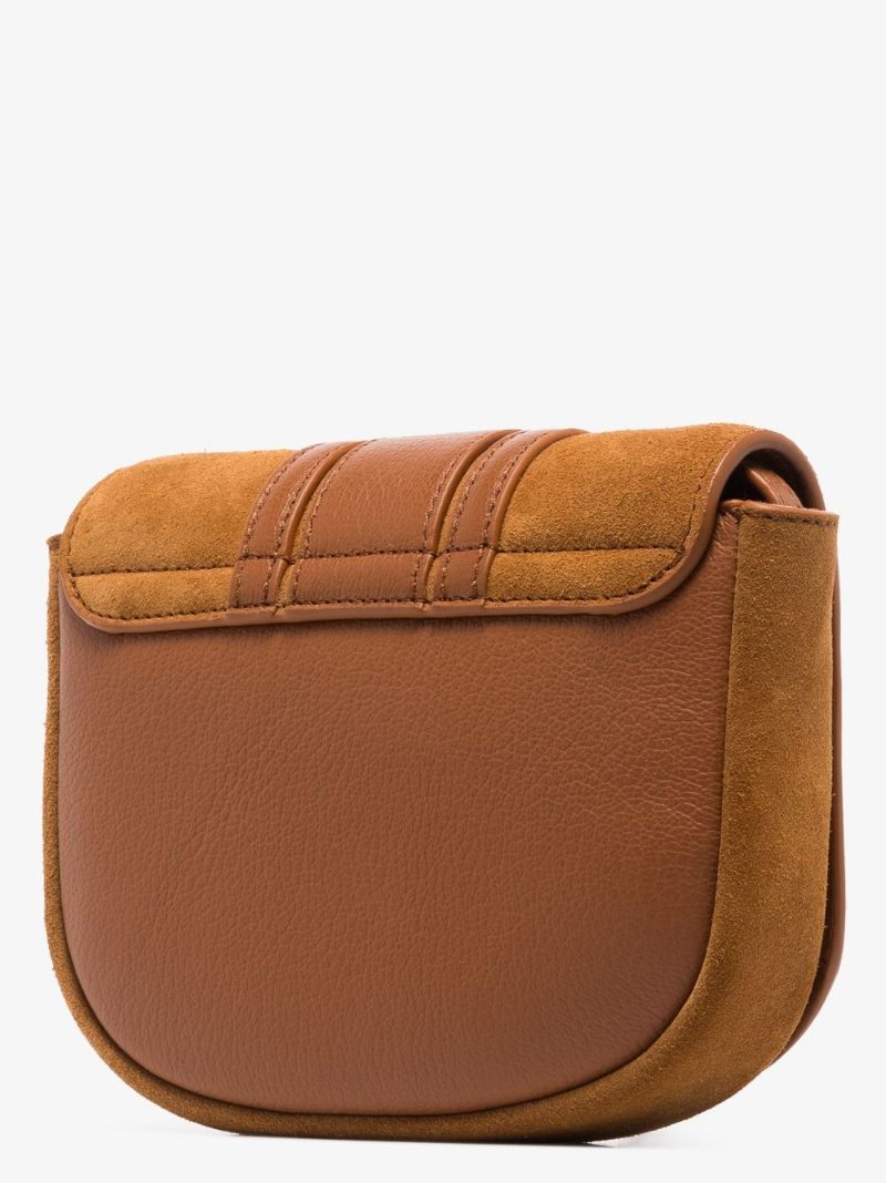 Brown Hana Mini Suede Cross Body Bag