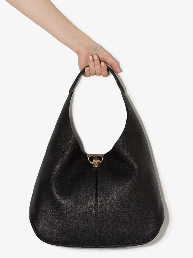 Black Margot Leather Shoulder Bag