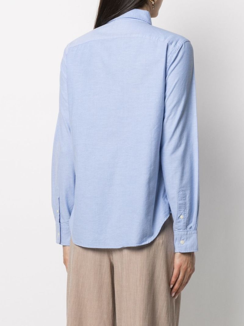 Blue Polo Pony Cotton Shirt
