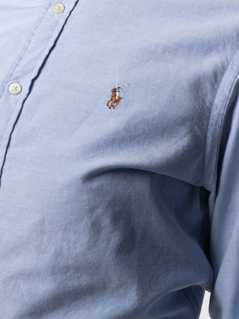 Blue Polo Pony Cotton Shirt