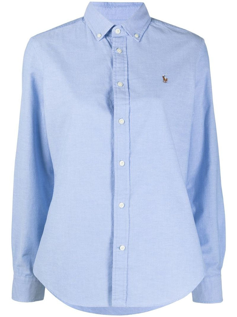 Blue Polo Pony Cotton Shirt