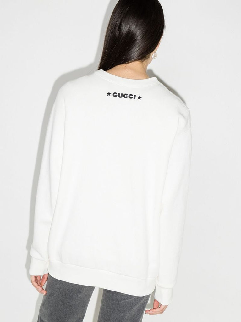 X Disney White Donald Duck Print Sweatshirt
