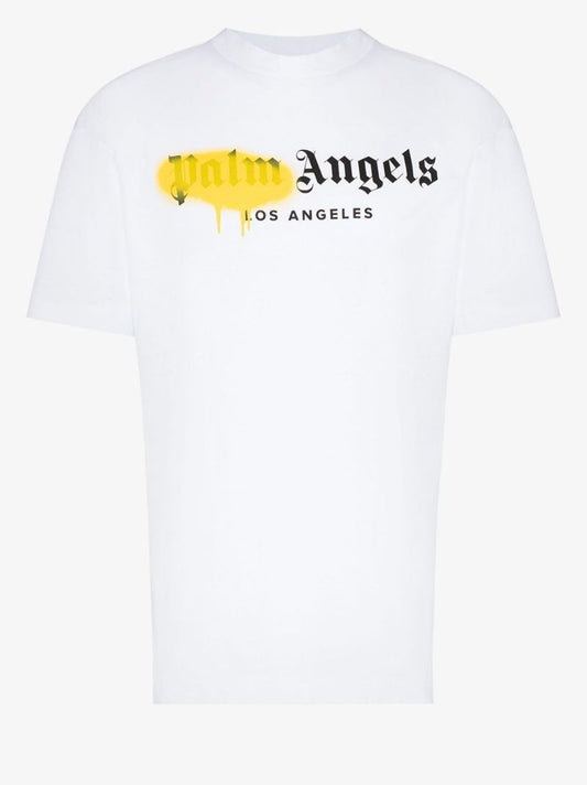 La Spray Paint-effect T-shirt