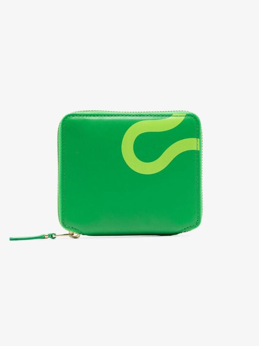 Green Geometric Print Wallet