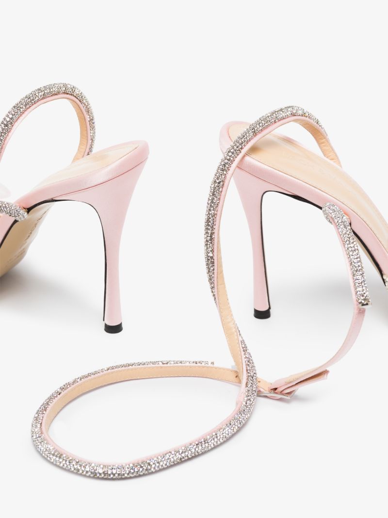 Pink Bow 105 Crystal Pumps