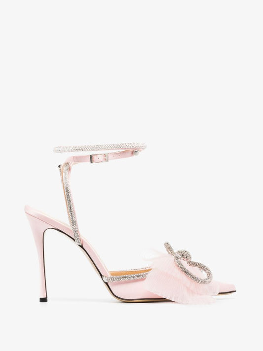 Pink Bow 105 Crystal Pumps