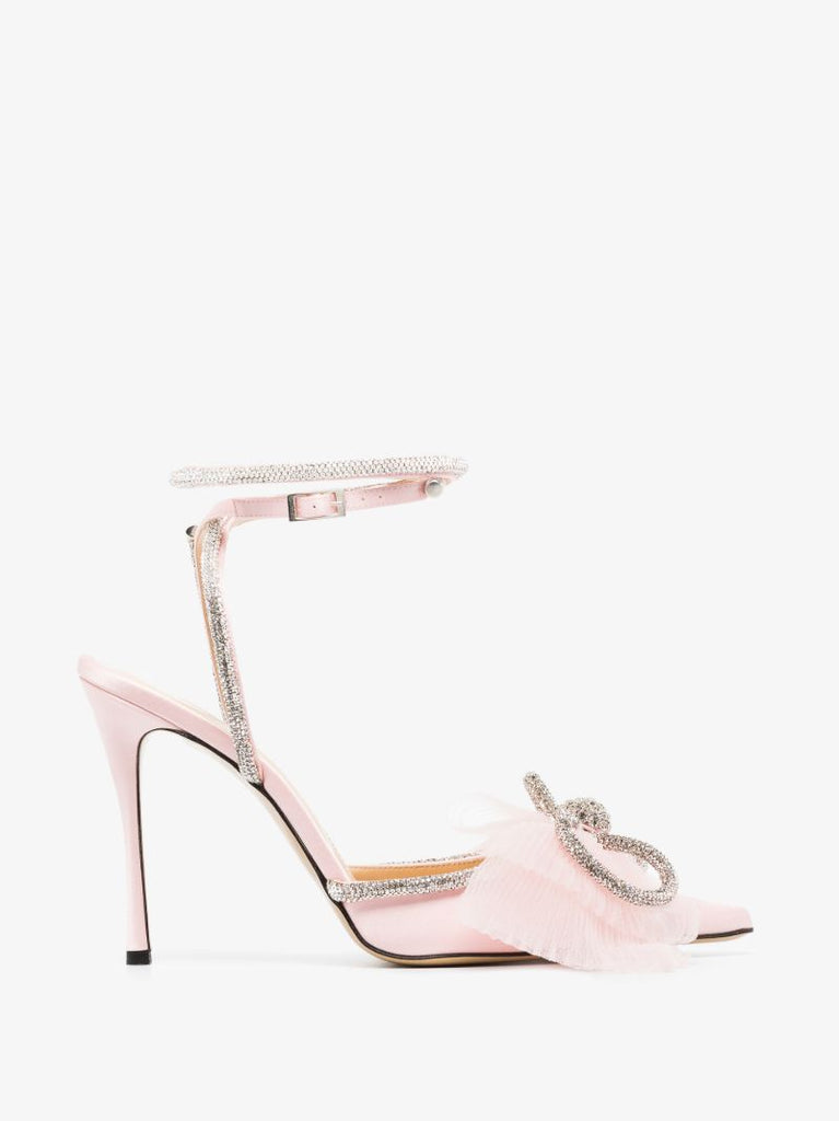 Pink Bow 105 Crystal Pumps