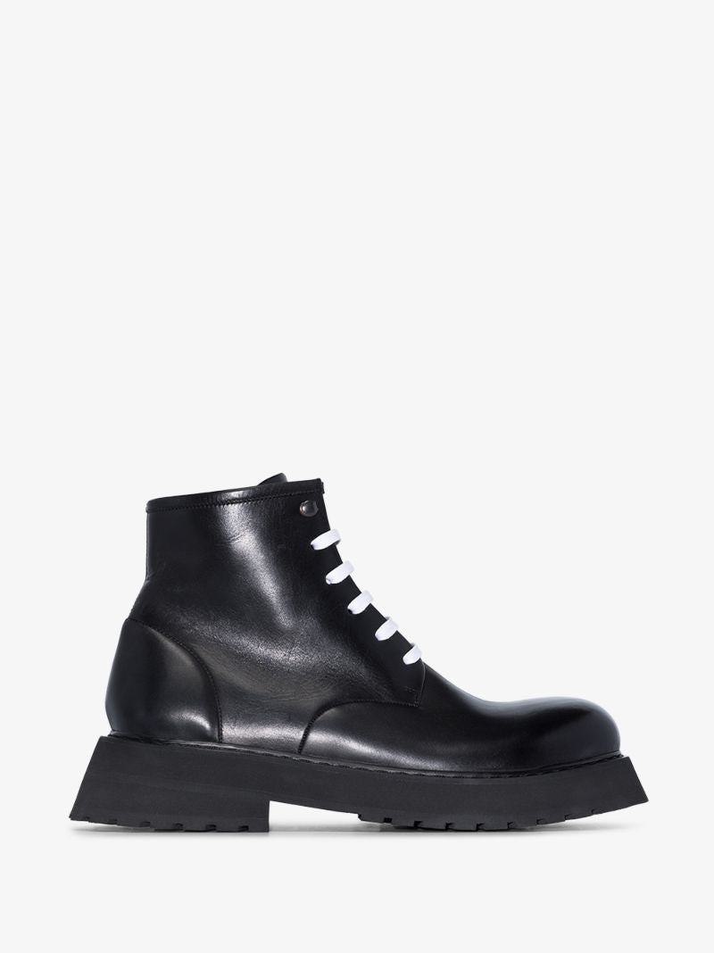 Black Micarro Leather Boots