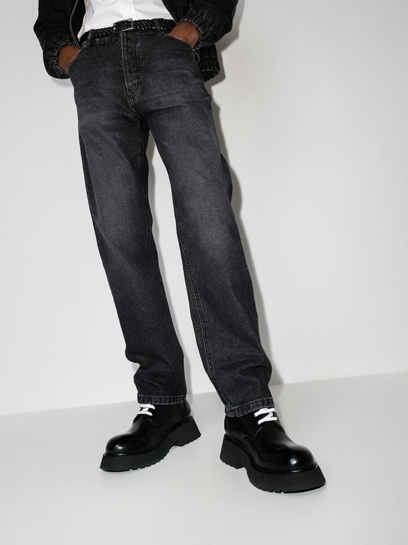 Black Micarro Leather Boots