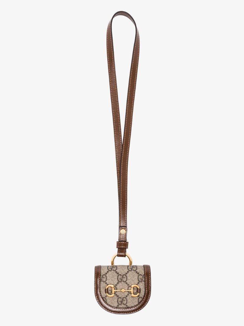 Brown Gg Horsebit Airpods Case