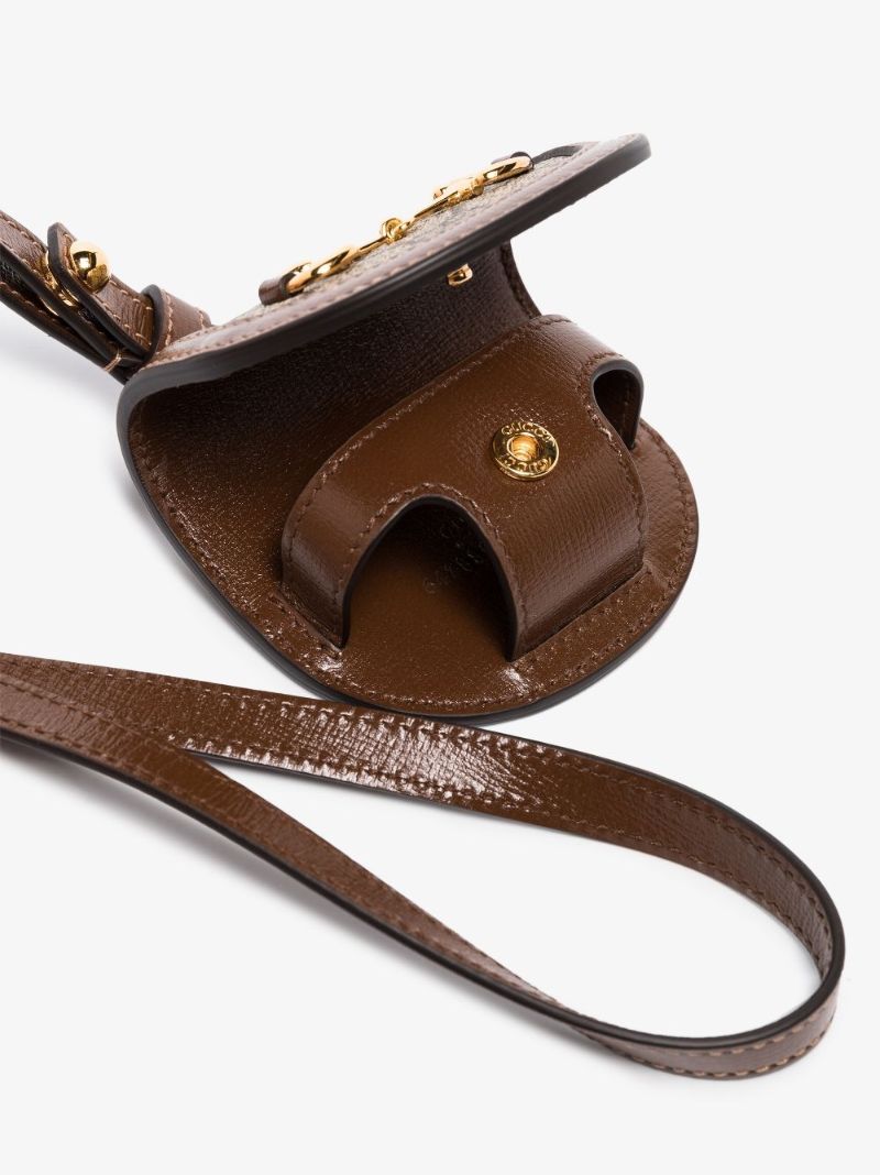 Brown Gg Horsebit Airpods Case