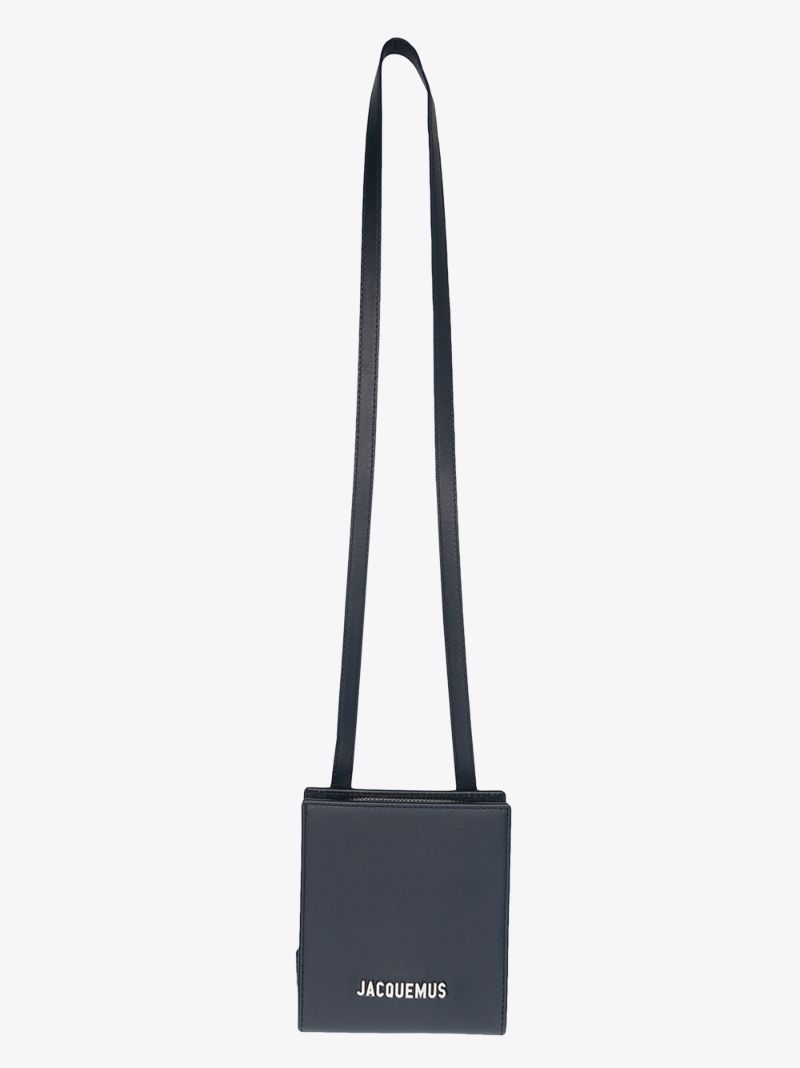Blue Le Gadjo Leather Messenger Bag